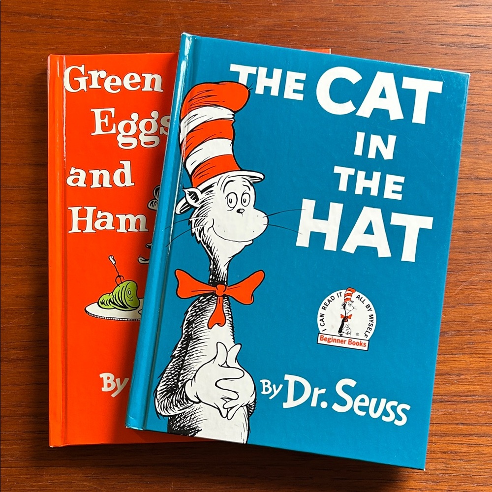 Dr. Seuss The Cat in the Hat & Green Eggs and Ham hardcover books